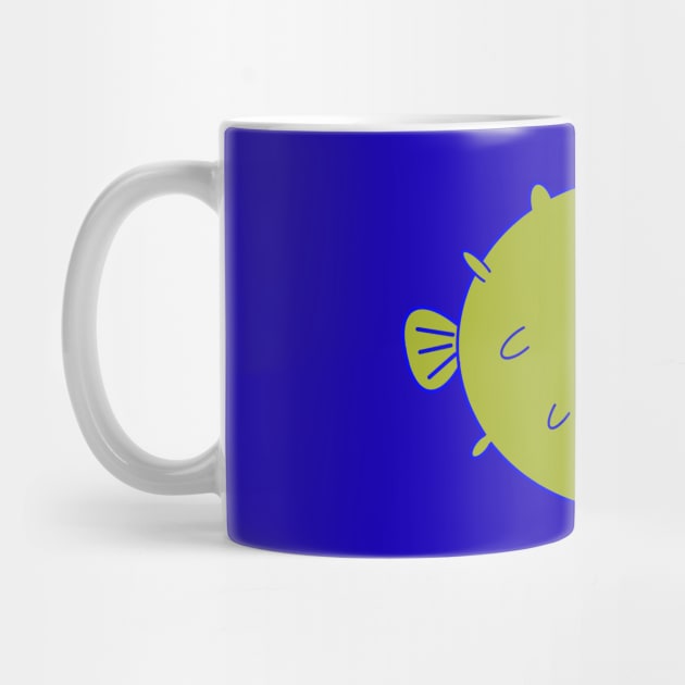 Kawaii Cute Smiley Pufferfish, Pufferfish Lover by vystudio